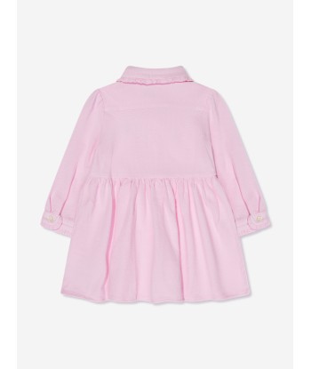 Ralph Lauren Baby Girls Long Sleeve Piqué Dress store