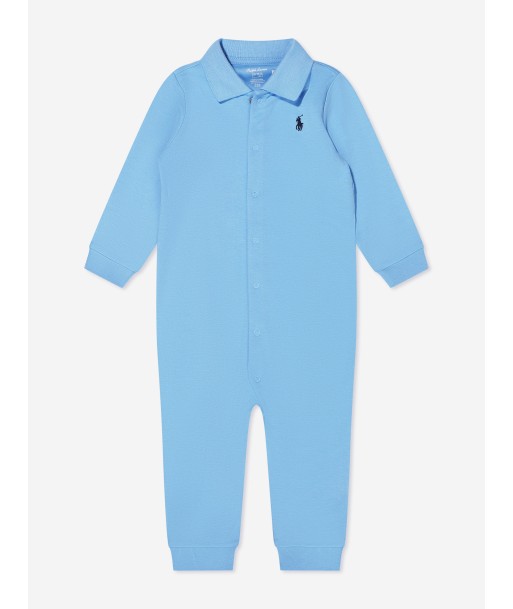 Ralph Lauren Baby Boys Logo Romper in Blue Dans la société mordern