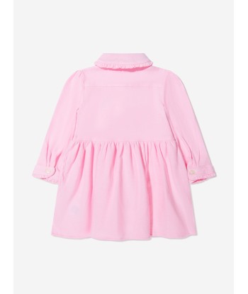 Ralph Lauren Baby Girls Long Sleeve Piqué Dress store