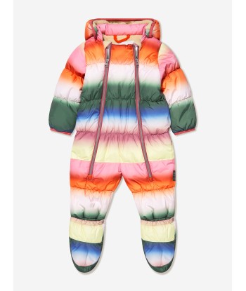 Molo Baby Rainbow Striped Snowsuit la colonne vertébrale