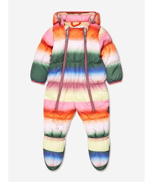 Molo Baby Rainbow Striped Snowsuit la colonne vertébrale