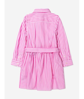 Ralph Lauren Girls Long Sleeve Shirt Dress pas cher 