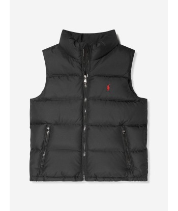 Ralph Lauren Boys Padded Gilet in Black 2 - 3 jours ouvrés.