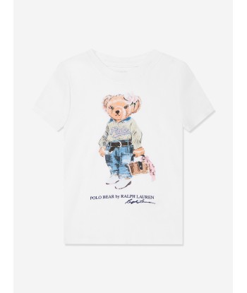 Ralph Lauren Girls T-Shirt And Shorts Pyjama Set in White store