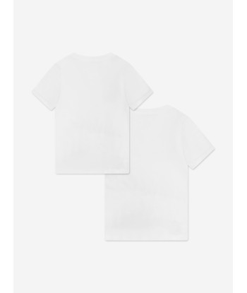 Ralph Lauren Boys 2 Pack T-Shirts Set in White Venez découvrir notre 