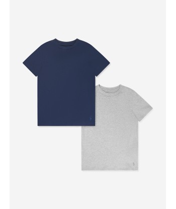 Ralph Lauren Boys 2 Pack T-Shirts Set in Navy acheter