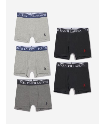 Ralph Lauren Boys 5 Pack Boxer Shorts Set in Grey sélection de produits