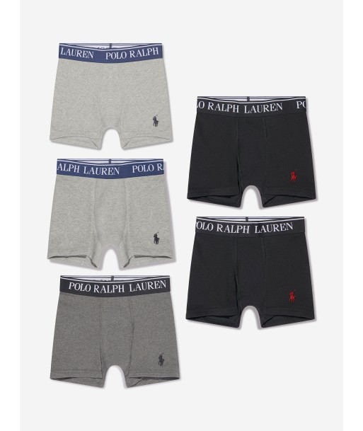 Ralph Lauren Boys 5 Pack Boxer Shorts Set in Grey sélection de produits