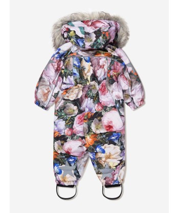 Molo Baby Girls Floral Print Snowsuit à prix réduit toute l'année