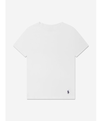 Ralph Lauren Boys 2 Pack T-Shirts Set in White ou a consommer sur place