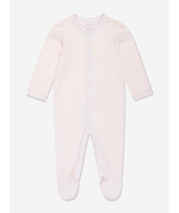 Ralph Lauren Baby Girls Cotton Babygrow in Pink à prix réduit toute l'année