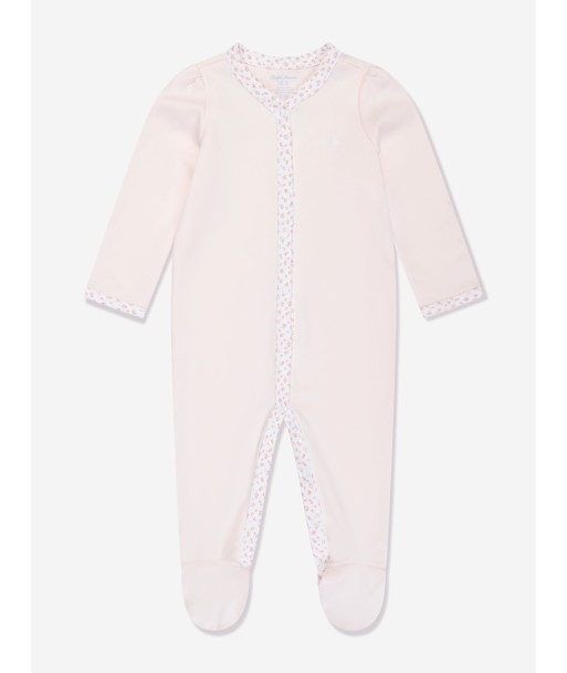 Ralph Lauren Baby Girls Cotton Babygrow in Pink à prix réduit toute l'année