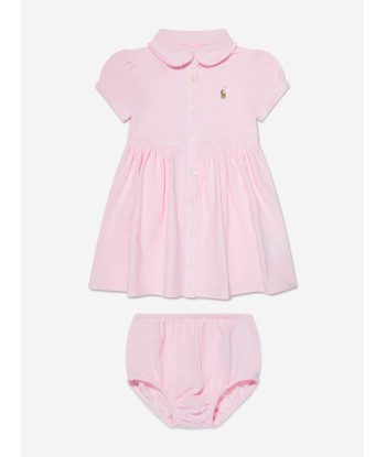 Ralph Lauren Baby Girls Cotton Oxford Dress la livraison gratuite