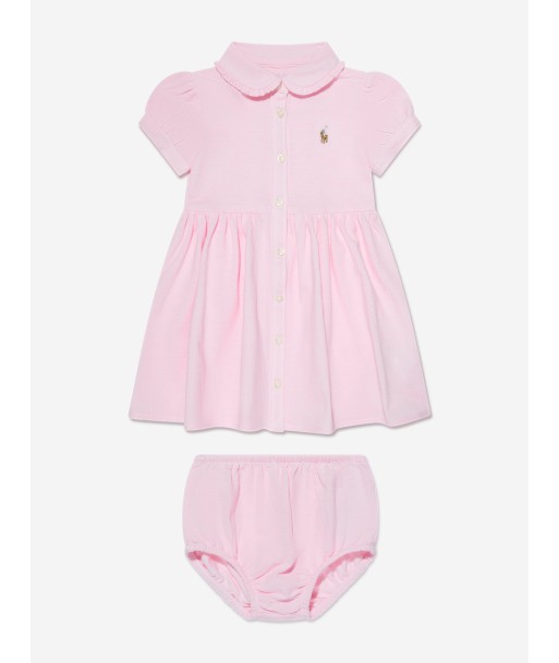 Ralph Lauren Baby Girls Cotton Oxford Dress la livraison gratuite