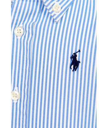 Ralph Lauren Baby Boys Striped Oxford Shirt in Blue destockage