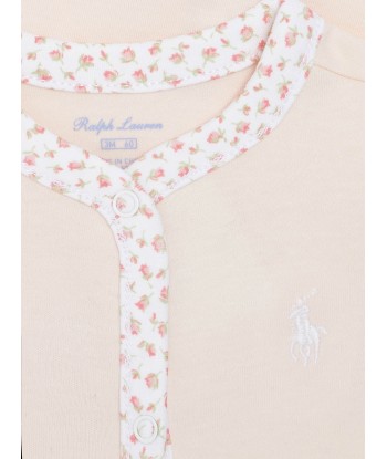 Ralph Lauren Baby Girls Cotton Babygrow in Pink Amélioration de cerveau avec