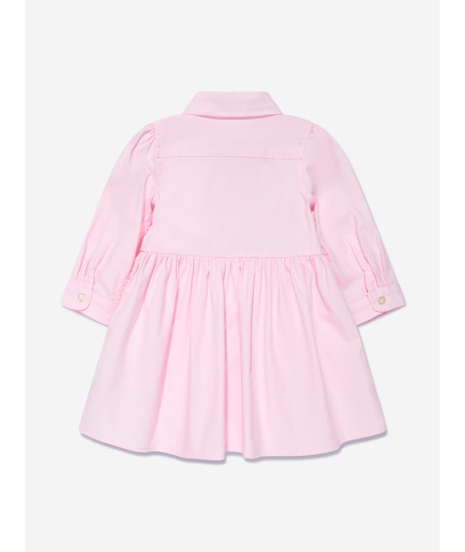 Ralph Lauren Baby Girls Oxford Shirt Dress in Pink Pour