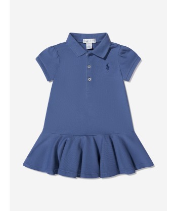 Ralph Lauren Baby Girls Polo Dress in Blue la chaussure