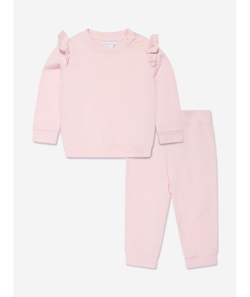 Ralph Lauren Baby Girls Ruffle Tracksuit in Pink Venez découvrir notre 