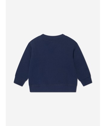 Ralph Lauren Baby Boys Logo Sweatshirt in Navy rembourrage situé sous