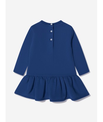 Ralph Lauren Baby Girls Bear Print Dress in Blue 50-70% off 