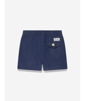 Ralph Lauren Boys Logo Swim Shorts in Navy pas cher 