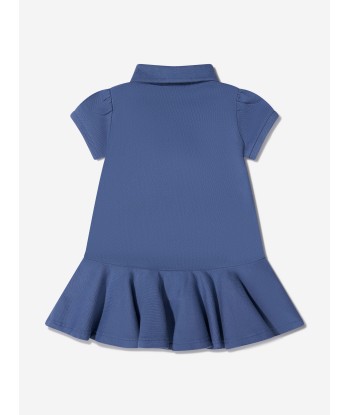 Ralph Lauren Baby Girls Polo Dress in Blue la chaussure