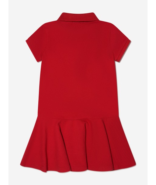 Ralph Lauren Girls Logo Polo Dress in Red d'Europe débarque