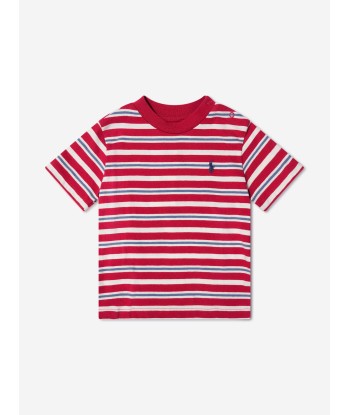 Ralph Lauren Baby Boys T-Shirt And Pants Set in Red Découvrez la collection