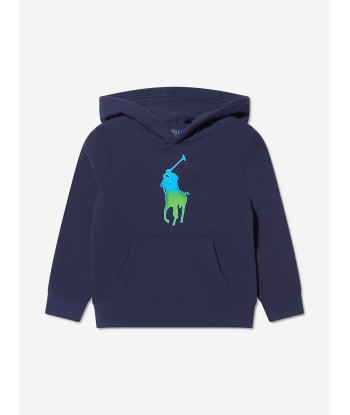 Ralph Lauren Boys Logo Hoodie in Navy Véritable concentré