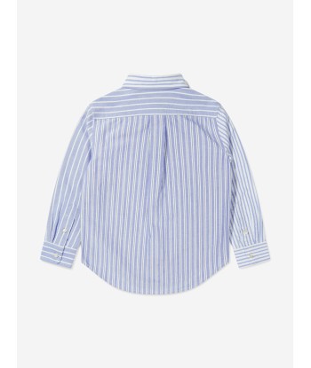 Ralph Lauren Boys Striped Oxford Shirt in Blue prix