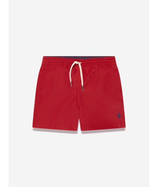 Ralph Lauren Boys Logo Swim Shorts in Red ouvre sa boutique