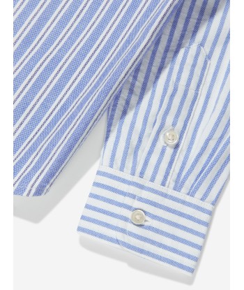 Ralph Lauren Boys Striped Oxford Shirt in Blue prix