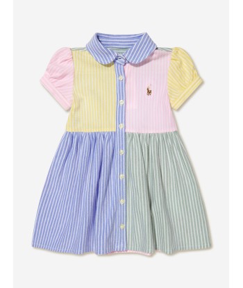 Ralph Lauren Baby Girls Colourblock Dress With Knickers in Multicolour plus qu'un jeu 