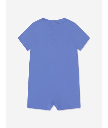 Ralph Lauren Baby Boys Bear Romper in Blue rembourrage situé sous