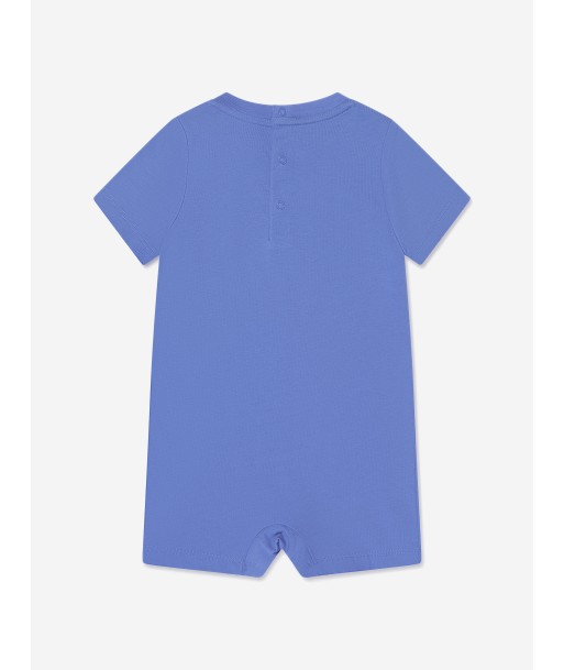 Ralph Lauren Baby Boys Bear Romper in Blue rembourrage situé sous