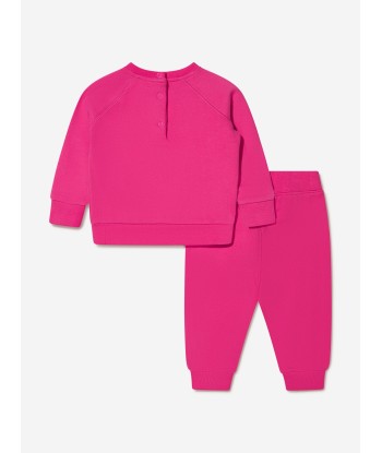 Ralph Lauren Baby Girls Logo Tracksuit in Pink de la marque