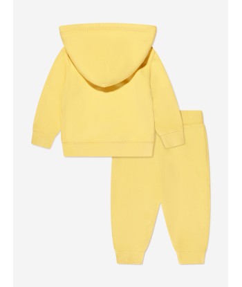 Ralph Lauren Baby Girls Logo Tracksuit in Yellow Paris Déstockage Promo