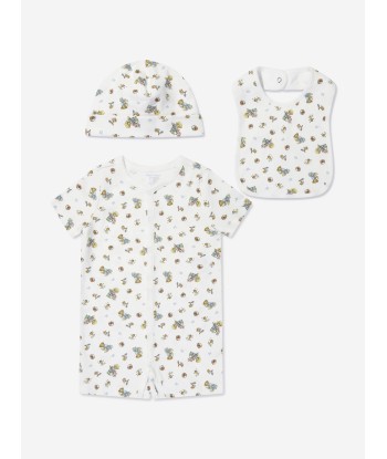 Ralph Lauren Baby Boys Bear Print Gift Set in Ivory soldes