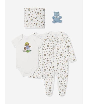 Ralph Lauren Baby Boys 5 Piece Bear Print Gift Set in Ivory chez Cornerstreet bien 