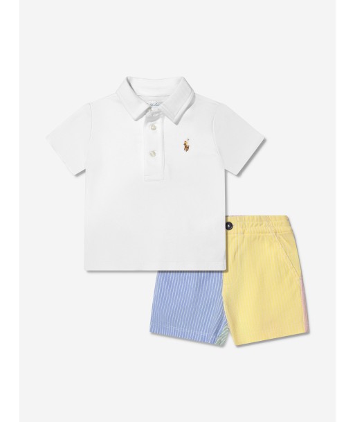 Ralph Lauren Baby Boys Shorts Set in White acheter