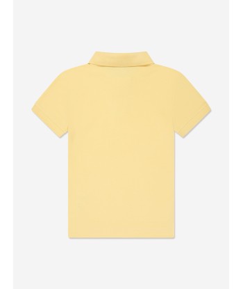 Ralph Lauren Boys Slim Fit Logo Polo Shirt in Yellow français