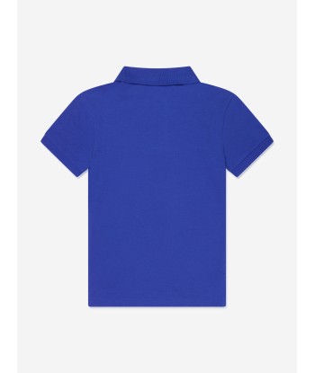 Ralph Lauren Boys Slim Fit Logo Polo Shirt in Blue chez Cornerstreet bien 