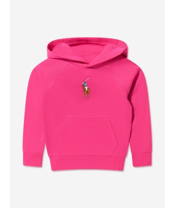 Ralph Lauren Girls Logo Hoodie in Pink Dans la société mordern