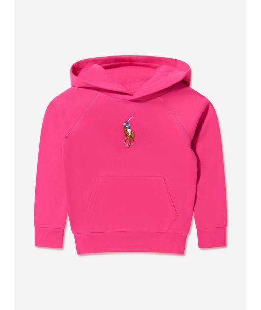 Ralph Lauren Girls Logo Hoodie in Pink Dans la société mordern