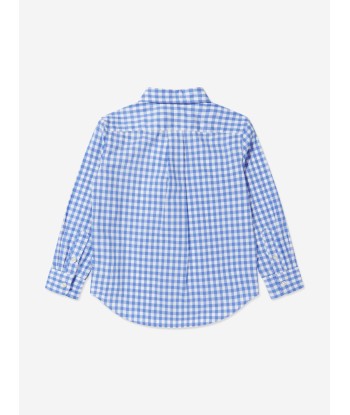 Ralph Lauren Boys Gingham Shirt in Blue 2 - 3 jours ouvrés.