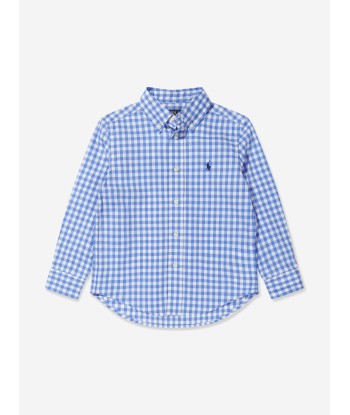 Ralph Lauren Boys Gingham Shirt in Blue 2 - 3 jours ouvrés.