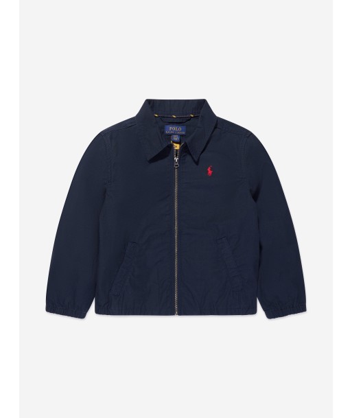 Ralph Lauren Boys Logo Bomber Jacket in Navy de l' environnement