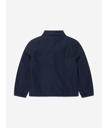 Ralph Lauren Boys Logo Bomber Jacket in Navy de l' environnement