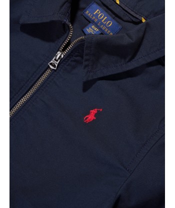 Ralph Lauren Boys Logo Bomber Jacket in Navy de l' environnement